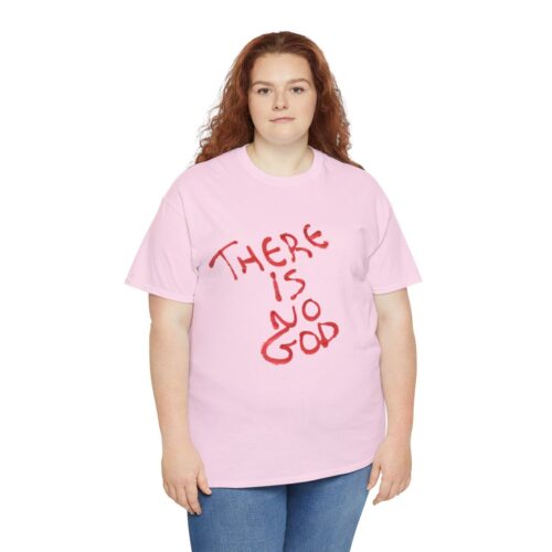 t shirt "er is geen god" (there is no god)