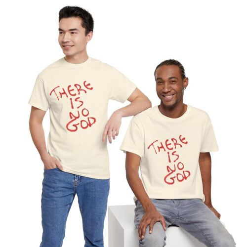 t shirt "er is geen god" (there is no god)