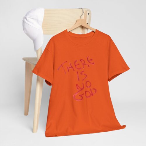 t shirt "er is geen god" (there is no god)