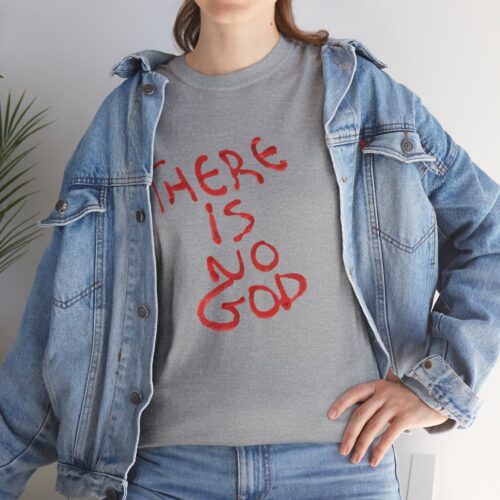 t shirt "er is geen god" (there is no god)