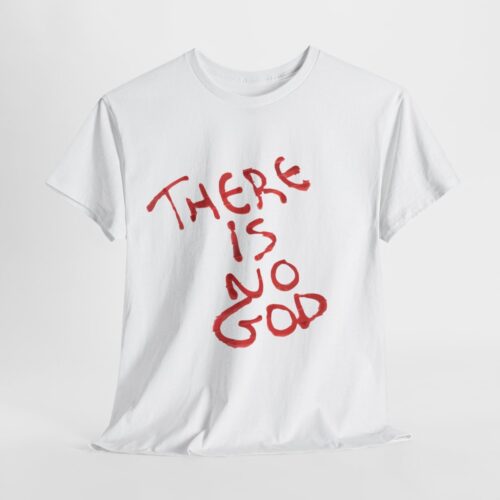 t shirt "er is geen god" (there is no god)