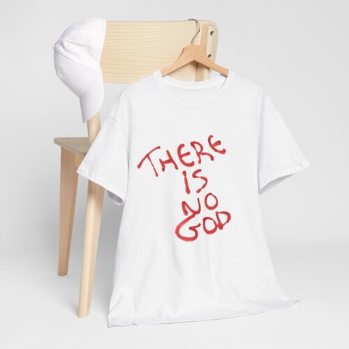 t shirt "er is geen god" (there is no god)