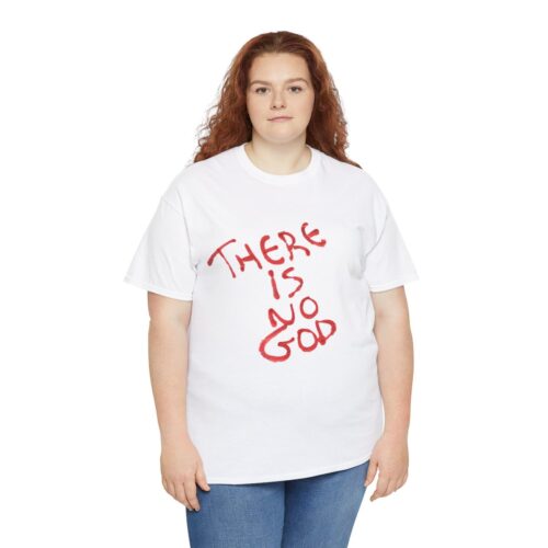 t shirt "er is geen god" (there is no god)