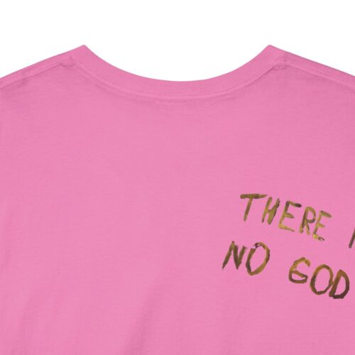 t shirt "er is geen god" (there is no god)