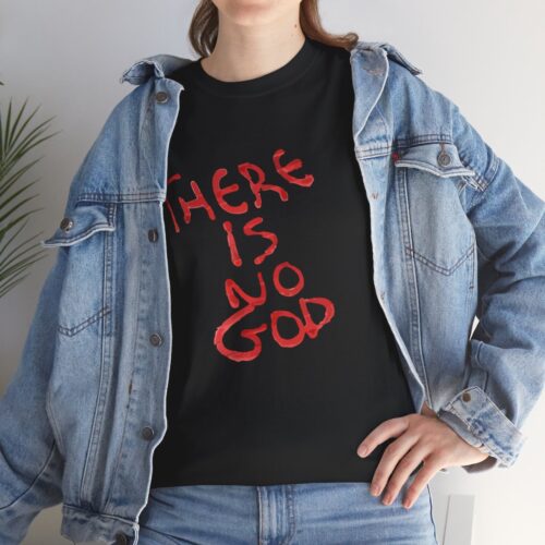 t shirt "er is geen god" (there is no god)