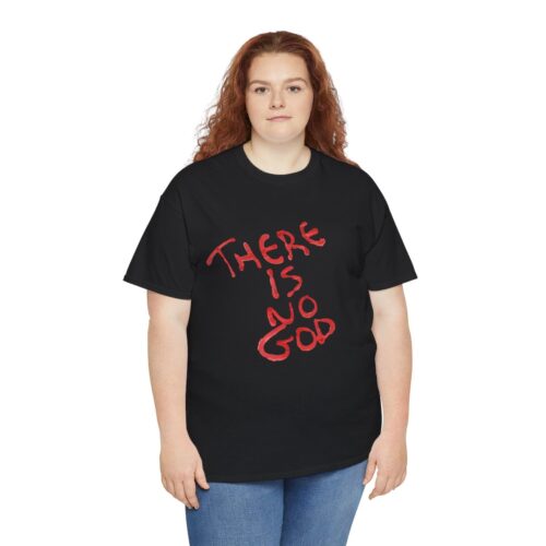 t shirt "er is geen god" (there is no god)