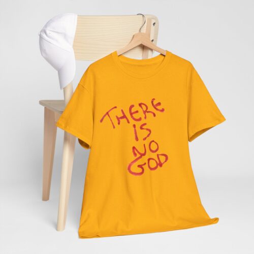 t shirt "er is geen god" (there is no god)