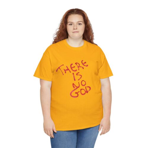 t shirt "er is geen god" (there is no god)